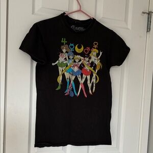 Black Sailor Moon graphic Tshirt